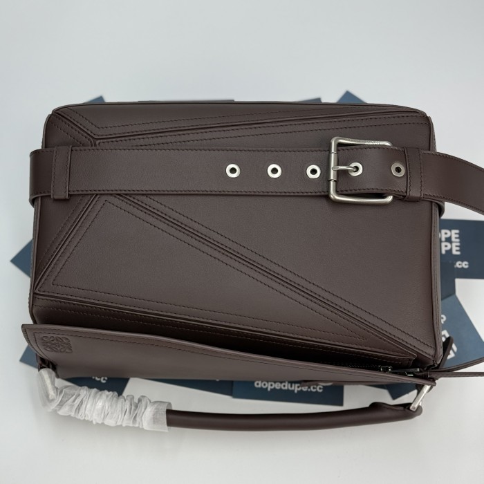 Large Puzzle Biker bag in shiny calfskin“33*21.5*14.7CM”-089