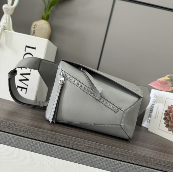 Puzzle Bumbag In Classic Calfskin“17.5*11.5*7.5CM”-087=