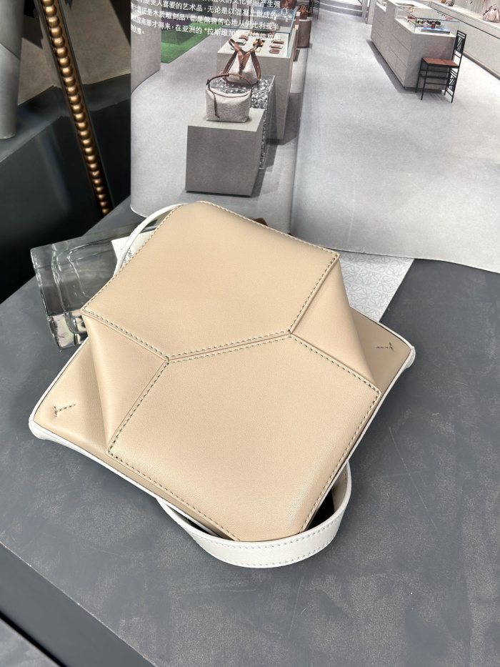 Mini Puzzle Fold tote in nappa calfskin“20*16.5*9.5CM”-085=