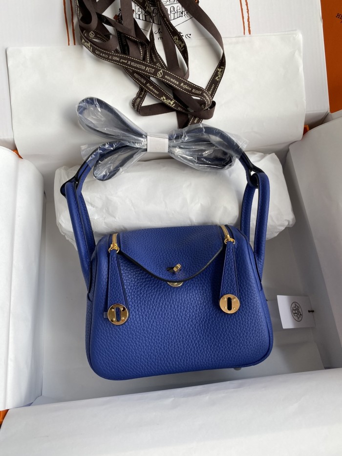 Mini Lindy Clemence Leather“19*13*9.5CM”-0521=