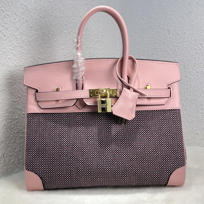 Birkin 25 Swift-Canvas“25*20*13CM”-0131=