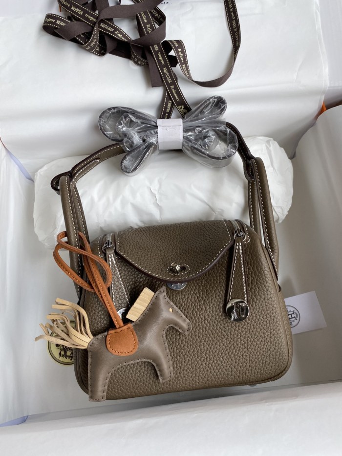 Mini Lindy Clemence Leather“19*13*9.5CM”-0521=