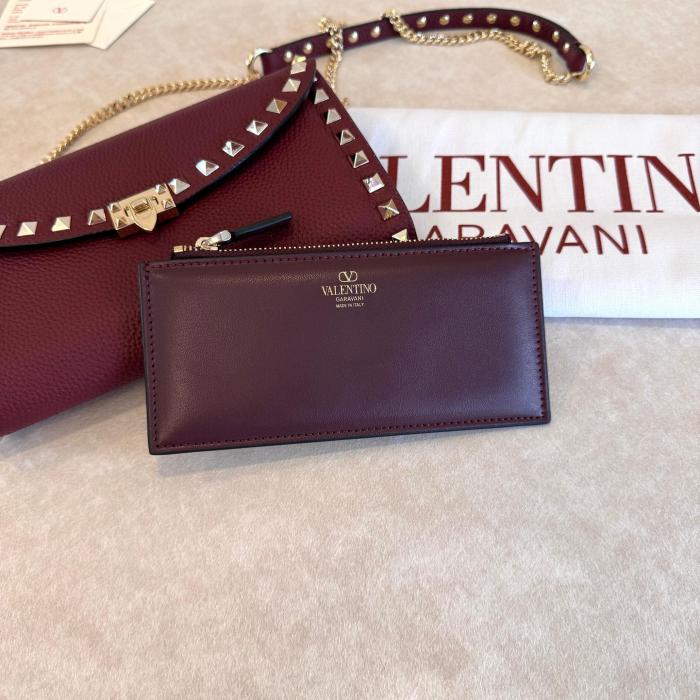 Garavani Rockstud Chain Wallet“21.5*12*2.5CM”-065=