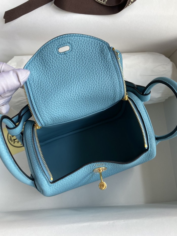 Mini Lindy Clemence Leather“19*13*9.5CM”-0521=