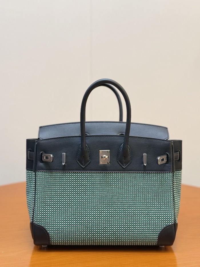Birkin 25 Swift-Canvas“25*20*13CM”-0131=