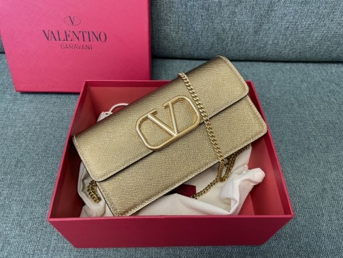 V Logo Signature Wallet Chain Bag“20*10.5*4CM”-075=