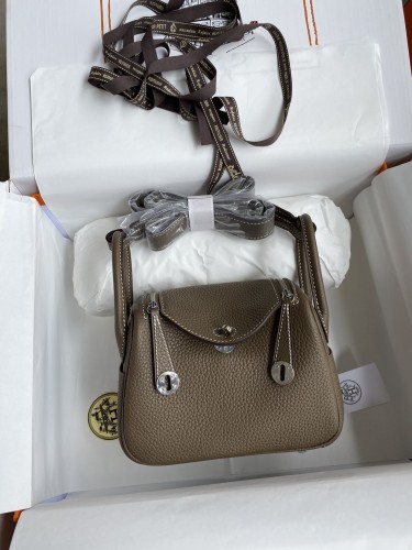 Mini Lindy Clemence Leather“19*13*9.5CM”-0521=