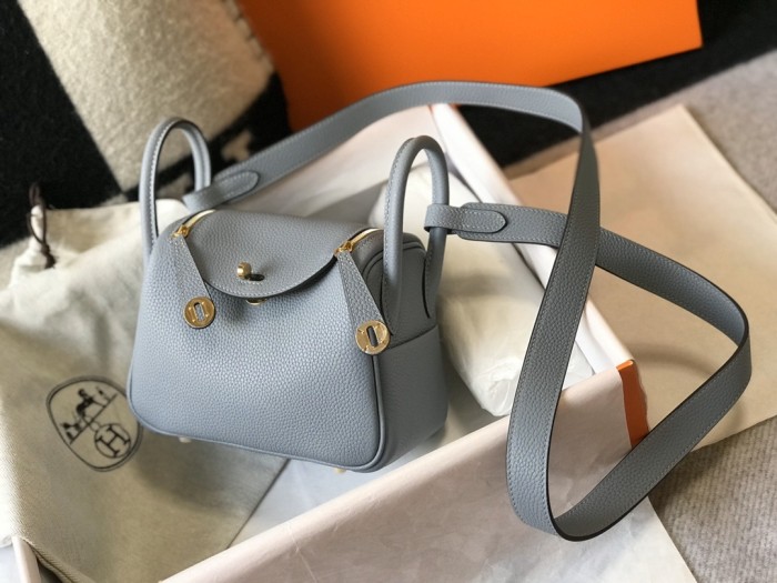 Mini Lindy Togo Leather“19*13*9.5CM”-0521=