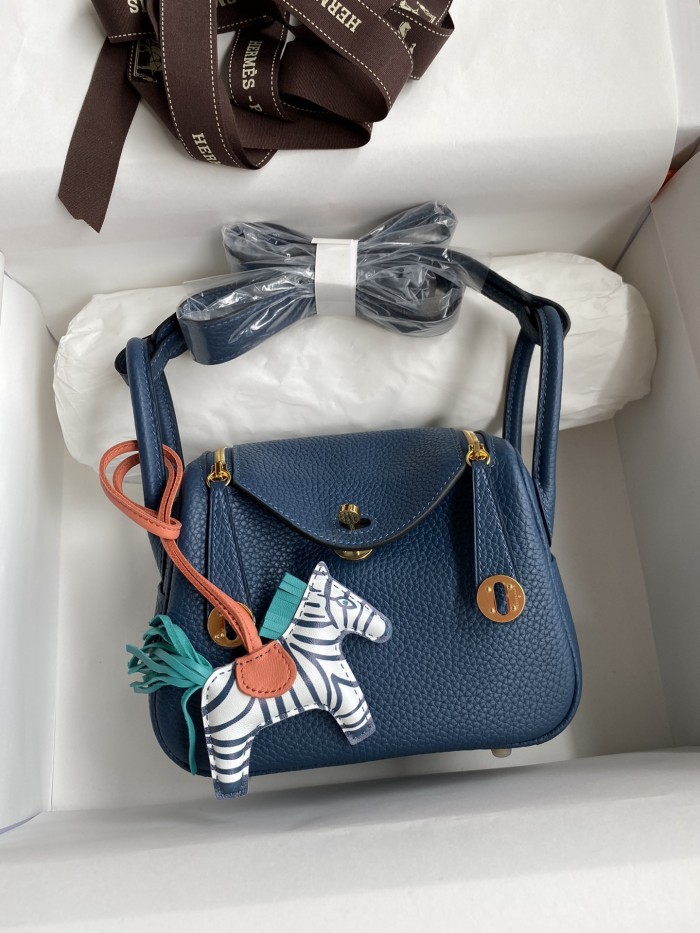Mini Lindy Clemence Leather“19*13*9.5CM”-0521=