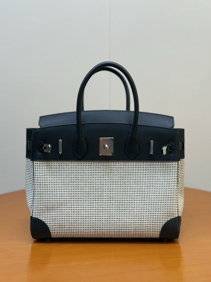 Birkin 25 Swift-Canvas“25*20*13CM”-0131=