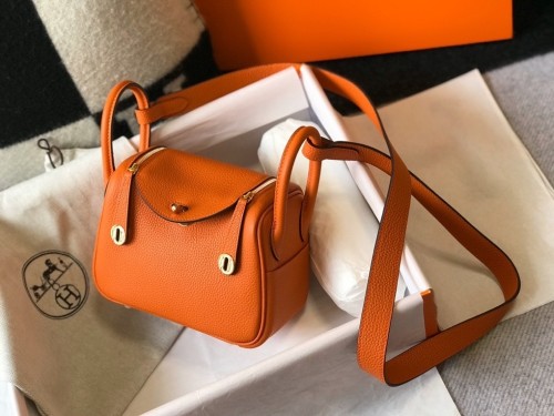 Mini Lindy Togo Leather“19*13*9.5CM”-0521=