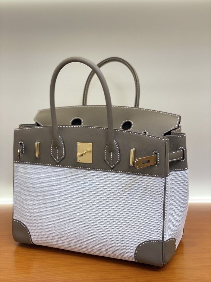 Birkin 25 Swift-Canvas“25*20*13CM”-0131=