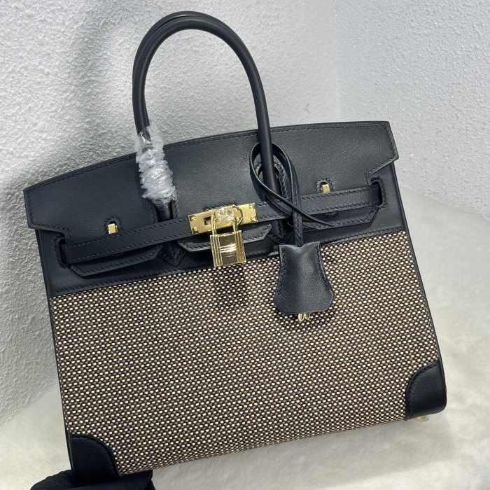 Birkin 25 Swift-Canvas“25*20*13CM”-0131=