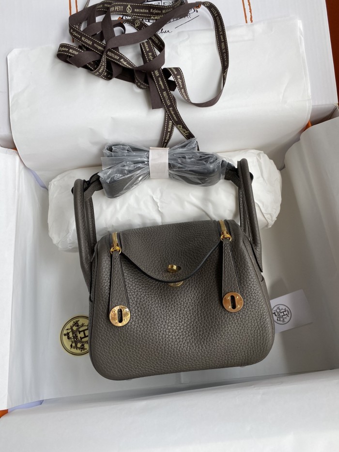 Mini Lindy Clemence Leather“19*13*9.5CM”-0521=