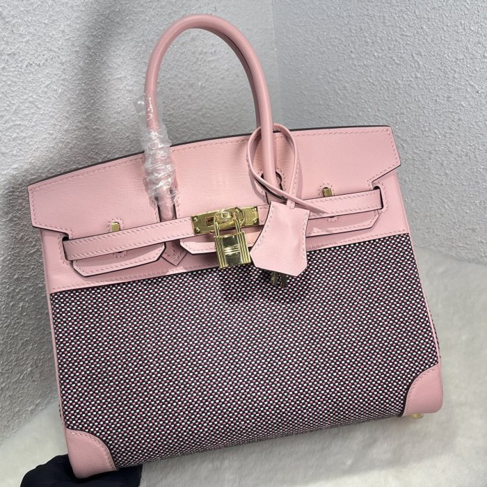 Birkin 25 Swift-Canvas“25*20*13CM”-0131=
