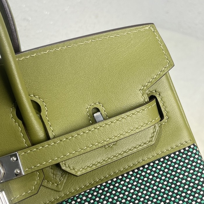 Birkin 25 Swift-Canvas“25*20*13CM”-0131=