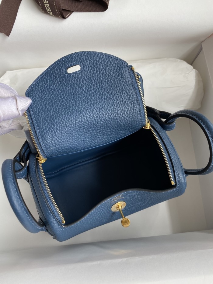 Mini Lindy Clemence Leather“19*13*9.5CM”-0521=