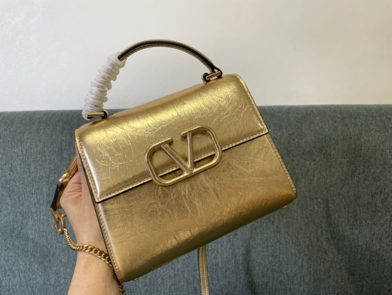 Vsling Handbag In Metallic Karung“22*16*9CM”-007=