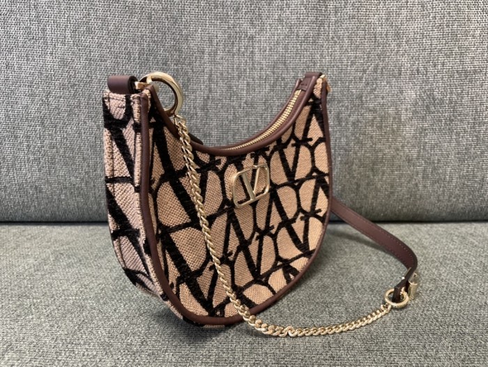 Vlogo Signature Toile Iconographe Shoulder Bag“20*12*4CM”-035=