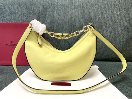 Vlogo Signature Small Leather Hob Bag“29*23*11CM”-037=