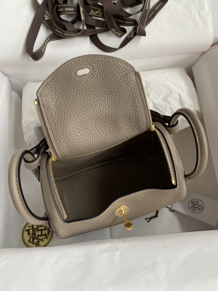 Mini Lindy Clemence Leather“19*13*9.5CM”-0521=