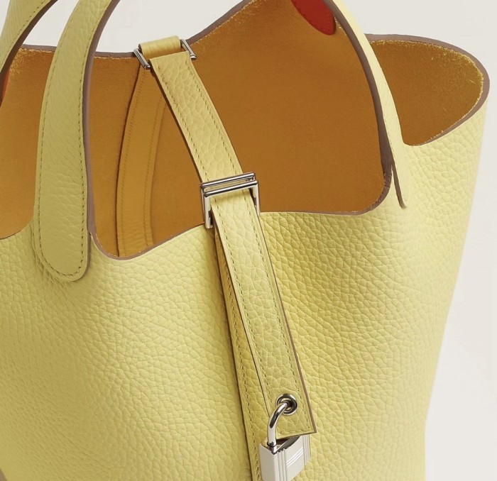 Picotin Lock 18 Clemence Leather Bag“18*18*13CM”-0021=