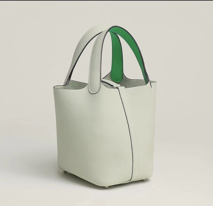 Picotin Lock 18 Clemence Leather Bag“18*18*13CM”-0021=