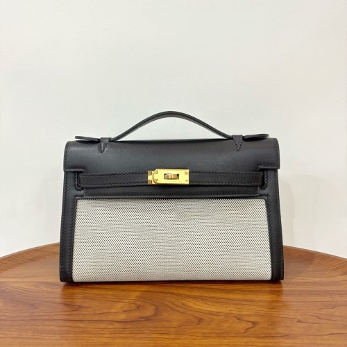 Mini Kelly“22*13*7CM”Swift-Canvas -0531=