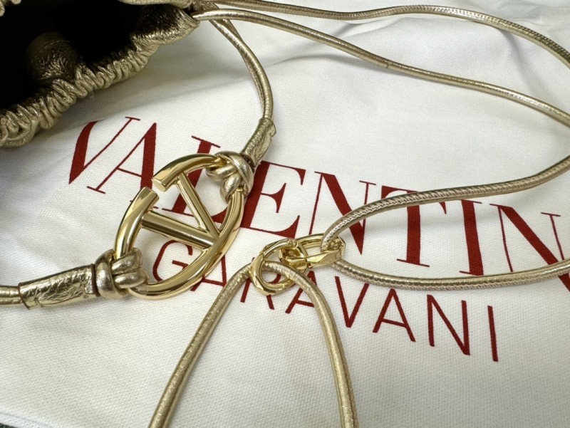 V Logo Drawstring Bag“23*19*14CM”-007=