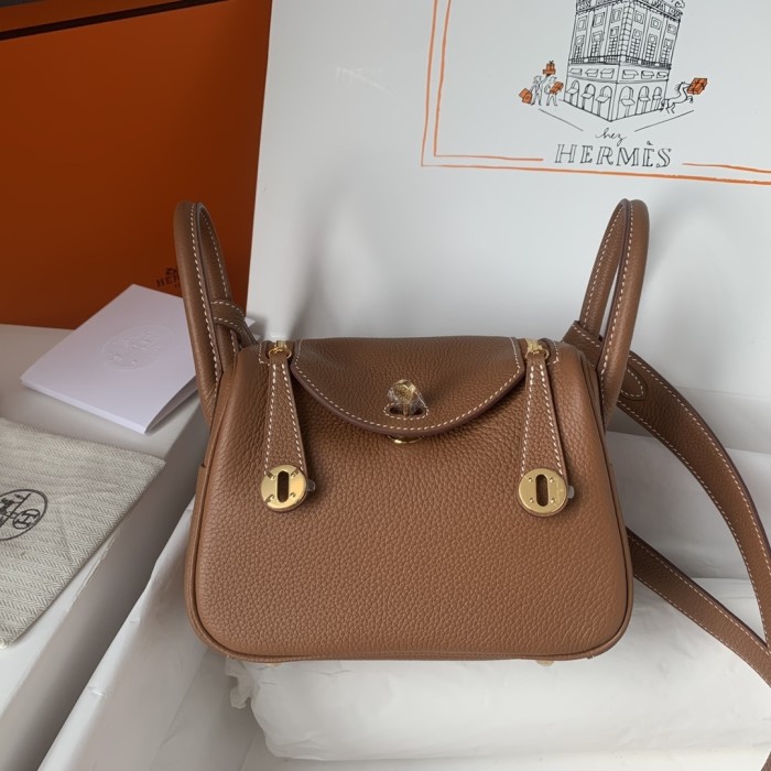 Mini Lindy Togo Leather“19*13*9.5CM”-0521=