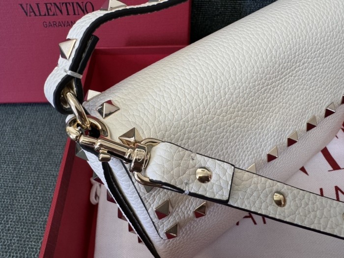 Rockstud Leather Mini Bag“19*13.5*3CM”-075=