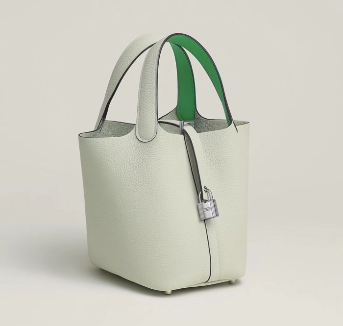 Picotin Lock 18 Clemence Leather Bag“18*18*13CM”-0021=