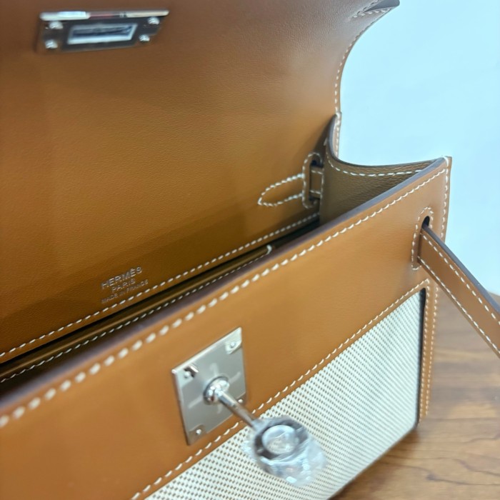Mini Kelly“22*13*7CM”Swift-Canvas -0531=