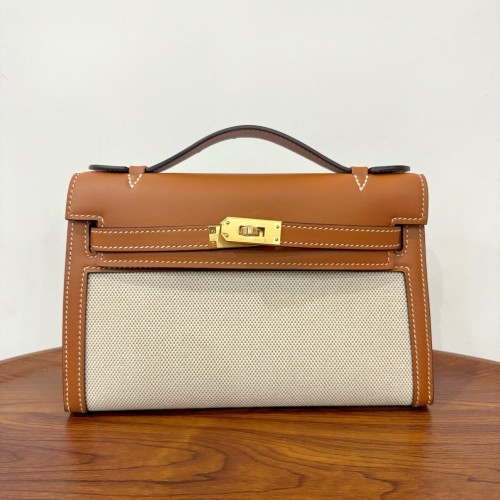 Mini Kelly“22*13*7CM”Swift-Canvas -0531=
