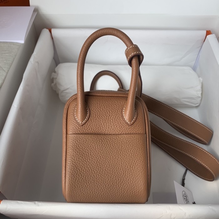 Mini Lindy Togo Leather“19*13*9.5CM”-0521=