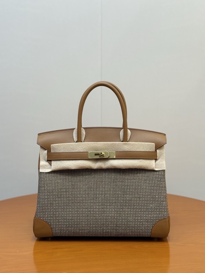 Birkin 25 Swift-Canvas“25*20*13CM”-0131=