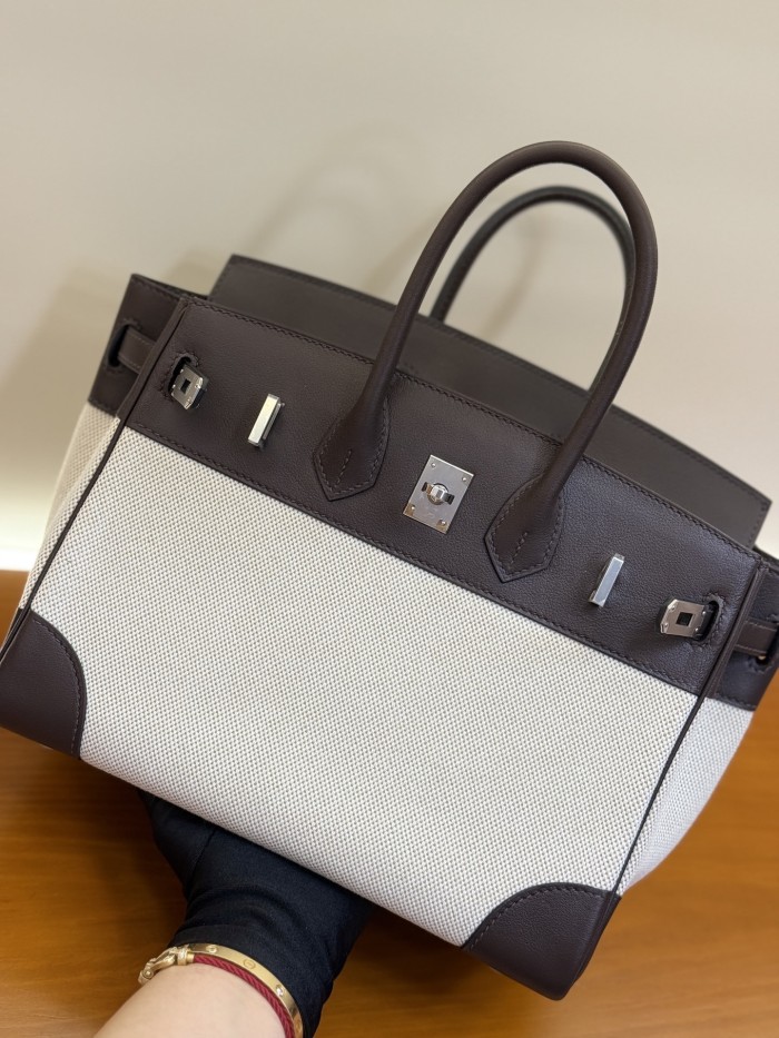 Birkin 25 Swift-Canvas“25*20*13CM”-0131=