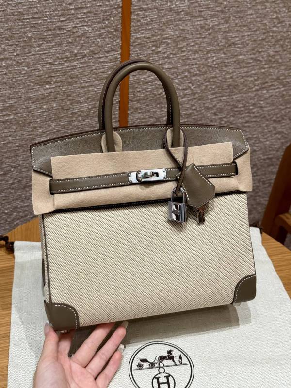 Birkin 25 Swift-Canvas“25*20*13CM”-0131=