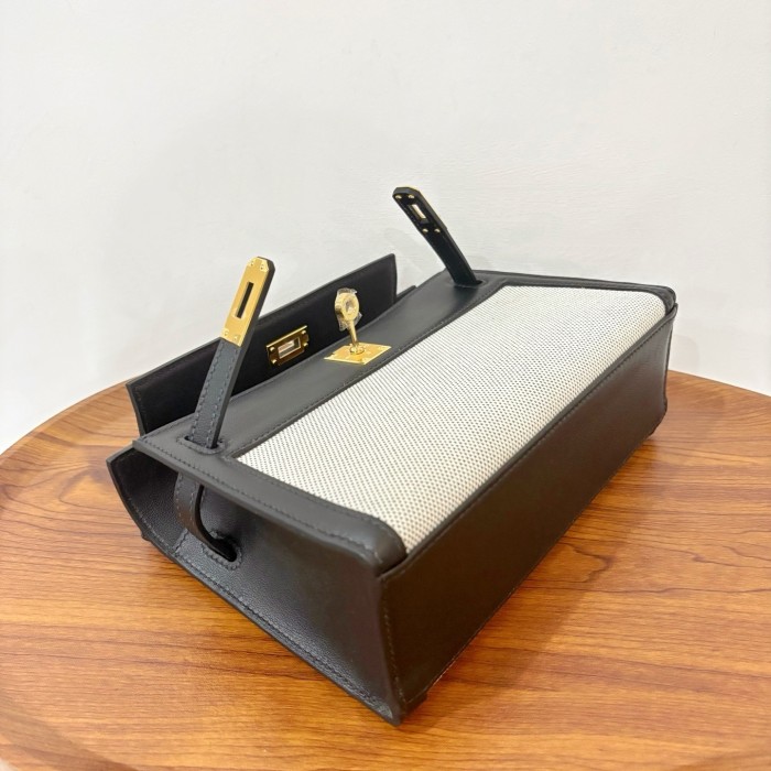 Mini Kelly“22*13*7CM”Swift-Canvas -0531=