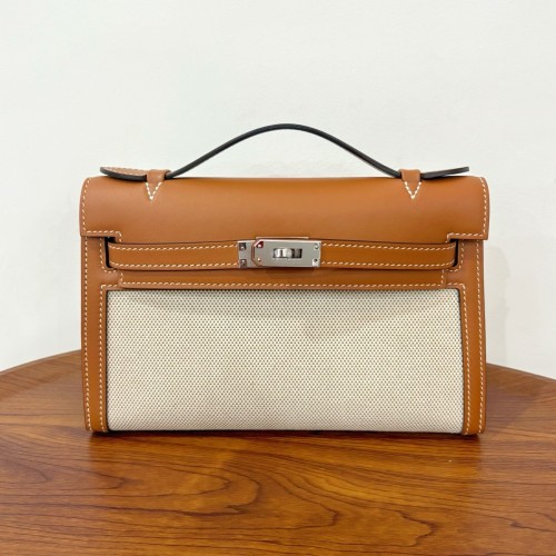 Mini Kelly“22*13*7CM”Swift-Canvas -0531=