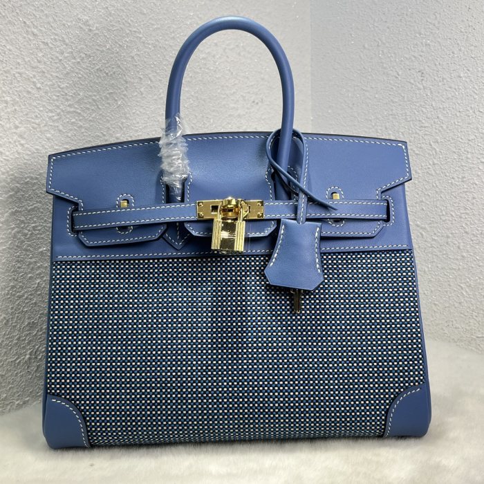 Birkin 25 Swift-Canvas“25*20*13CM”-0131=