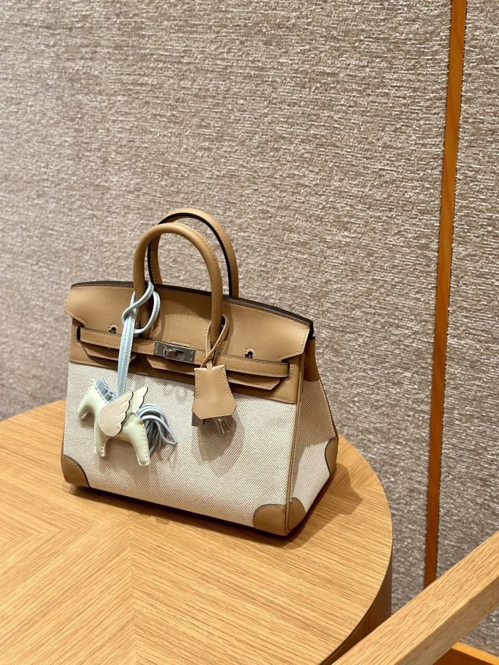 Birkin 25 Swift-Canvas“25*20*13CM”-0131=