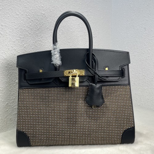 Birkin 25 Swift-Canvas“25*20*13CM”-0131=