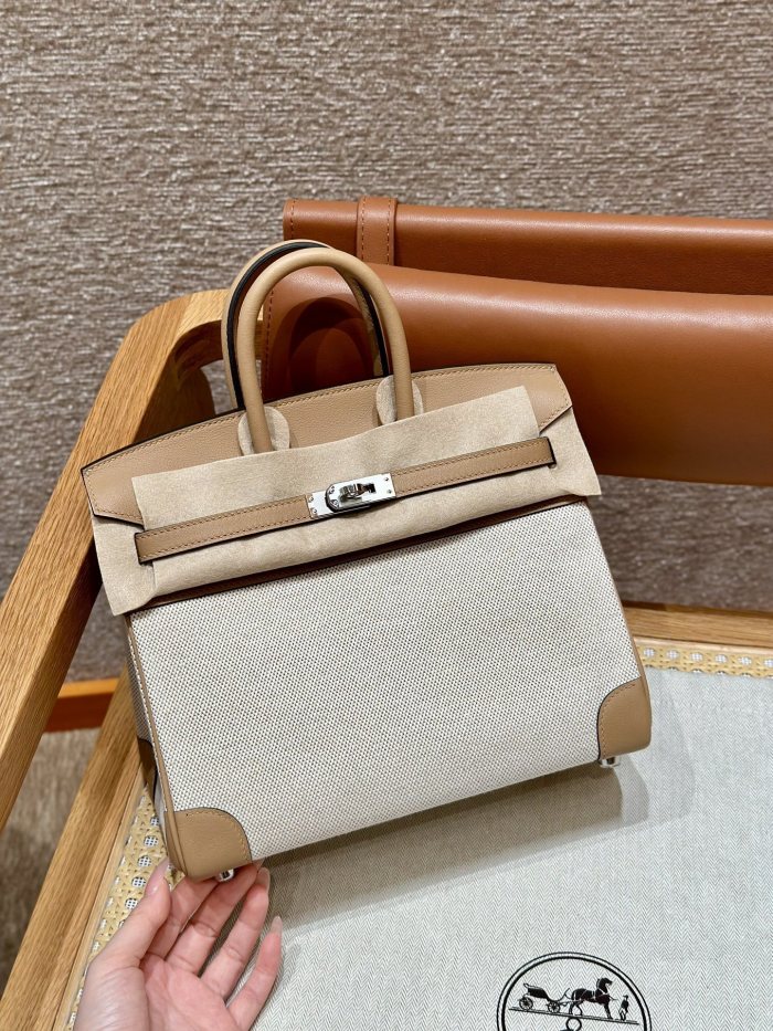 Birkin 25 Swift-Canvas“25*20*13CM”-0131=