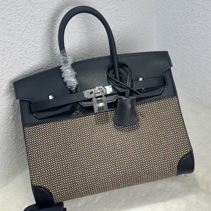 Birkin 25 Swift-Canvas“25*20*13CM”-0131=