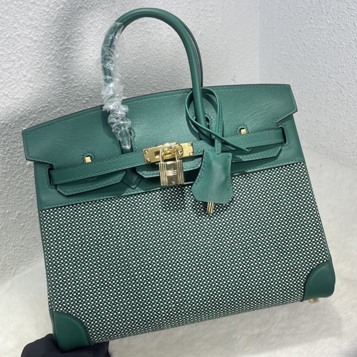Birkin 25 Swift-Canvas“25*20*13CM”-0131=