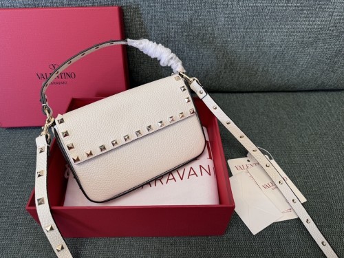 Rockstud Leather Mini Bag“19*13.5*3CM”-075=