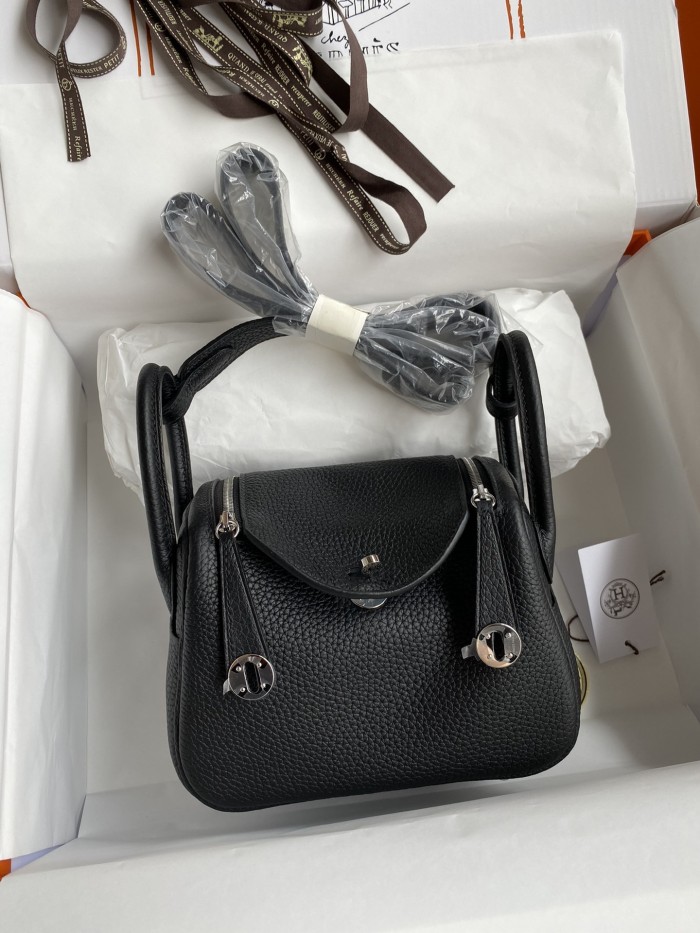 Mini Lindy Clemence Leather“19*13*9.5CM”-0521=
