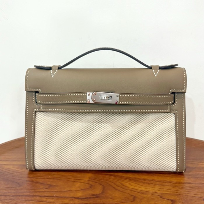 Mini Kelly“22*13*7CM”Swift-Canvas -0531=