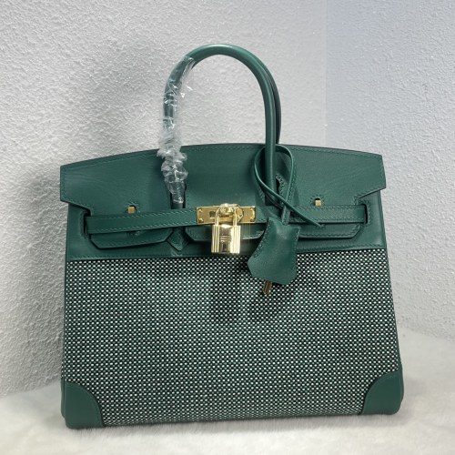 Birkin 25 Swift-Canvas“25*20*13CM”-0131=